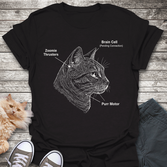 Cat Blueprint T-Shirt