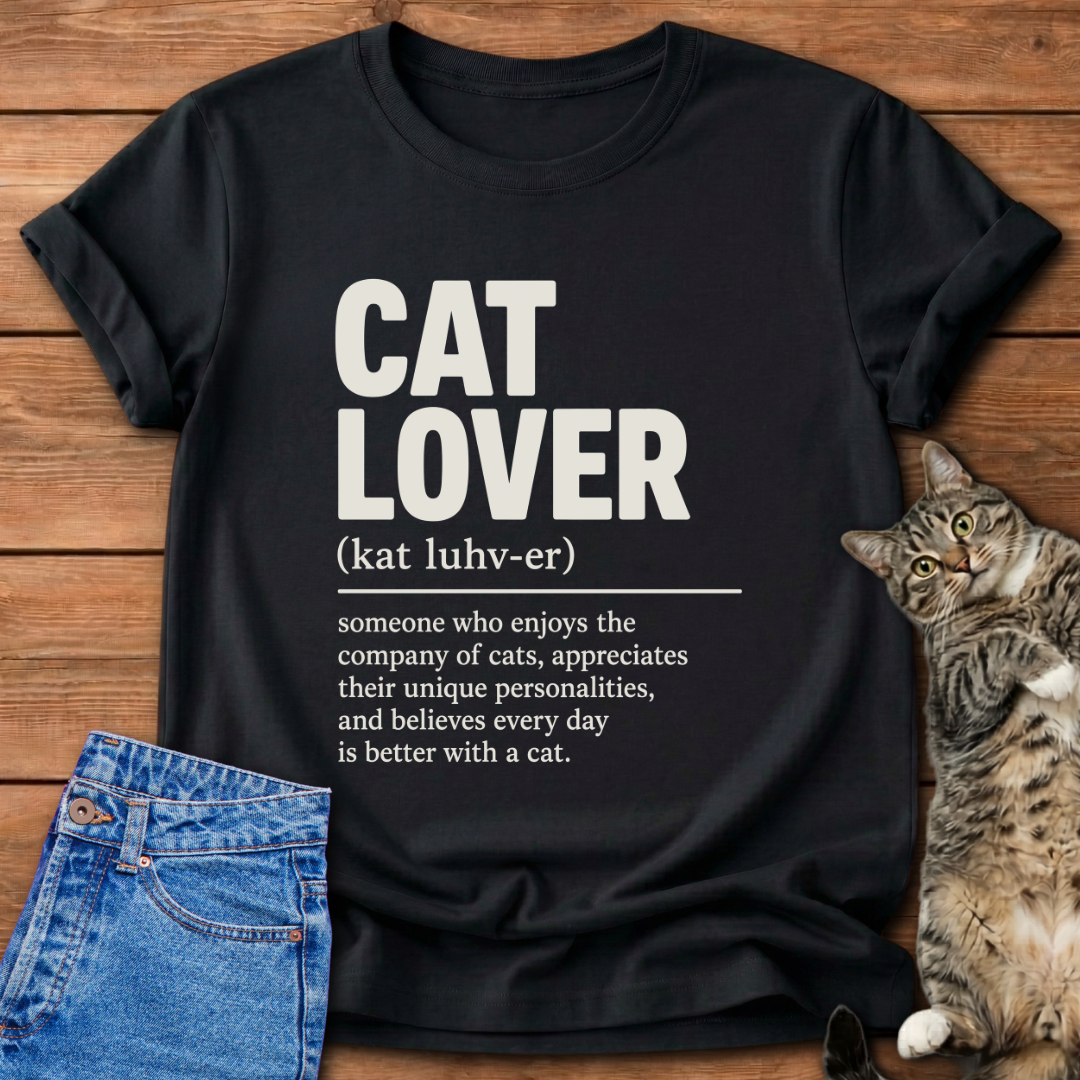 Cat Lover Definition T-Shirt