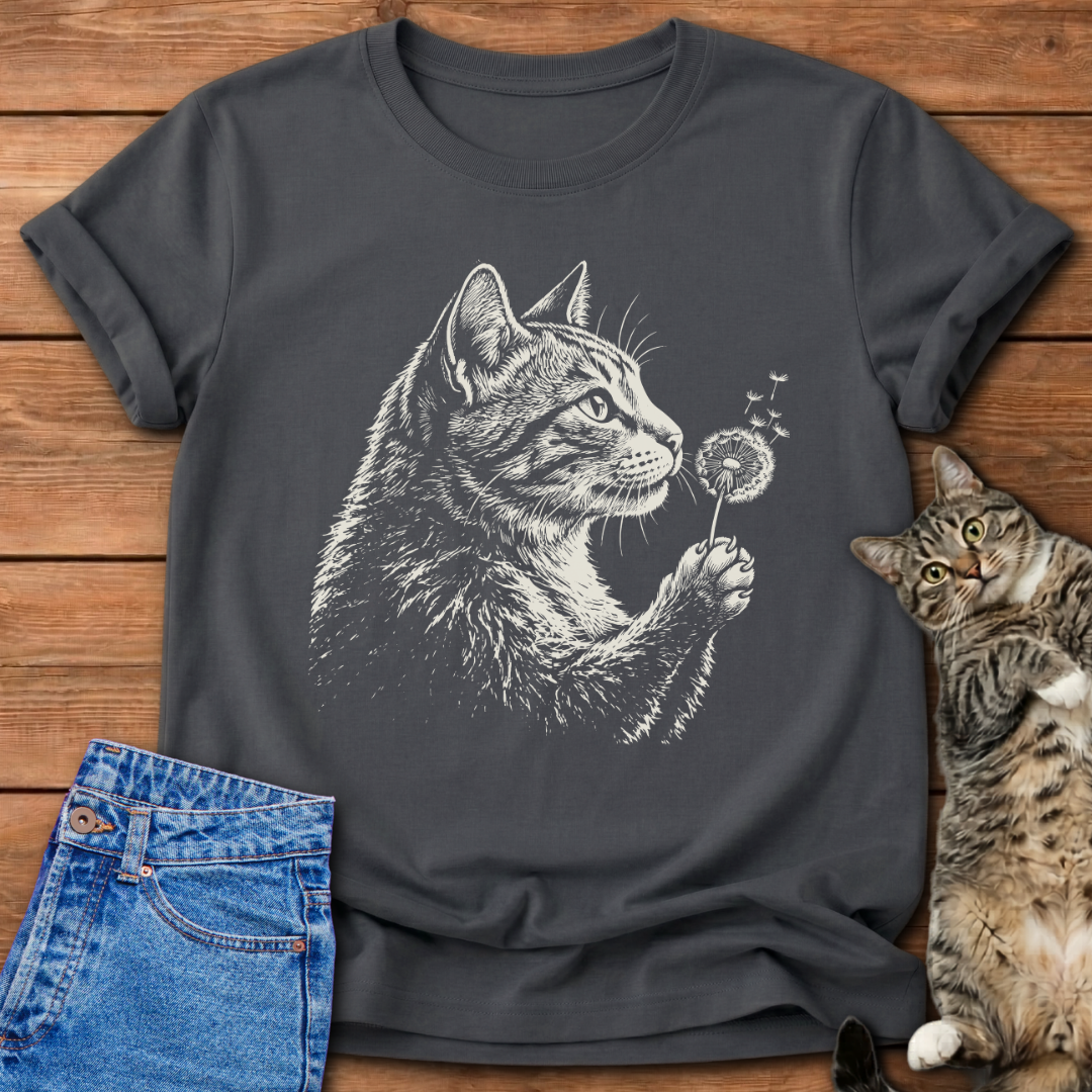 Wish Blow Cat T-Shirt
