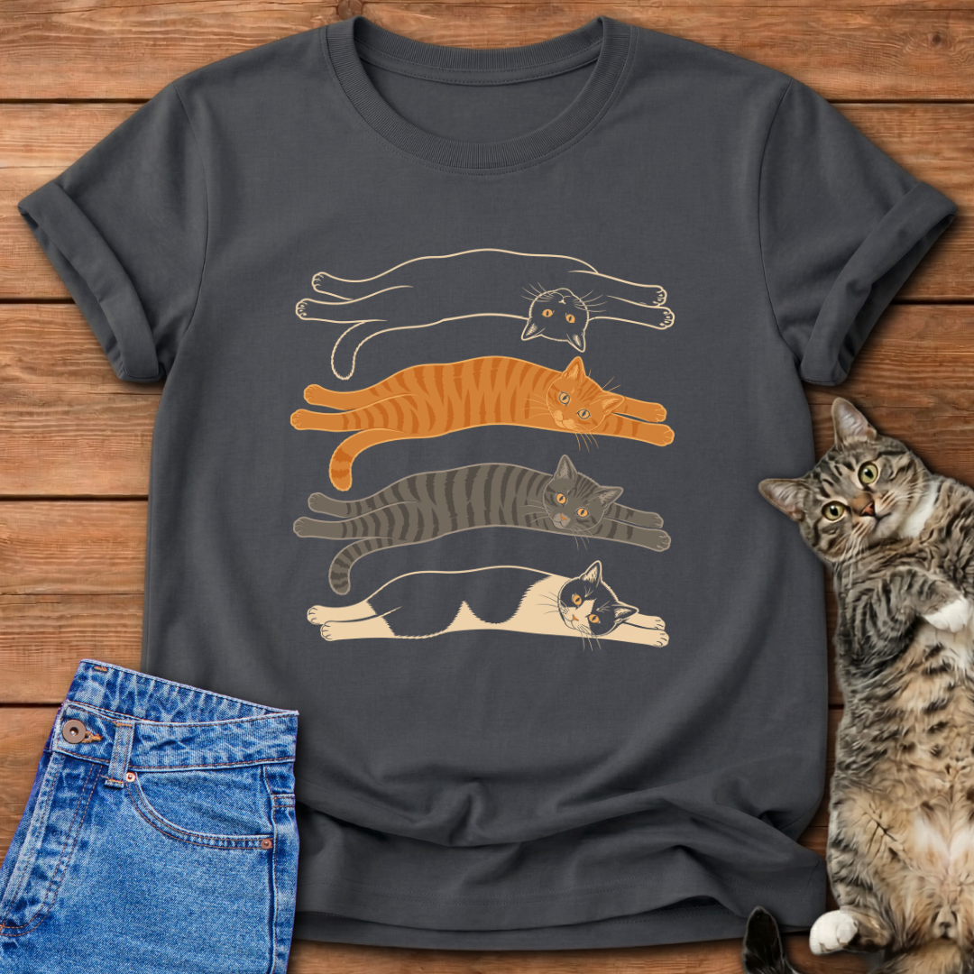Stretching Cats T-Shirt