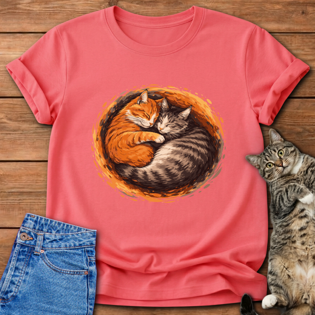 Cuddling Cats T-Shirt