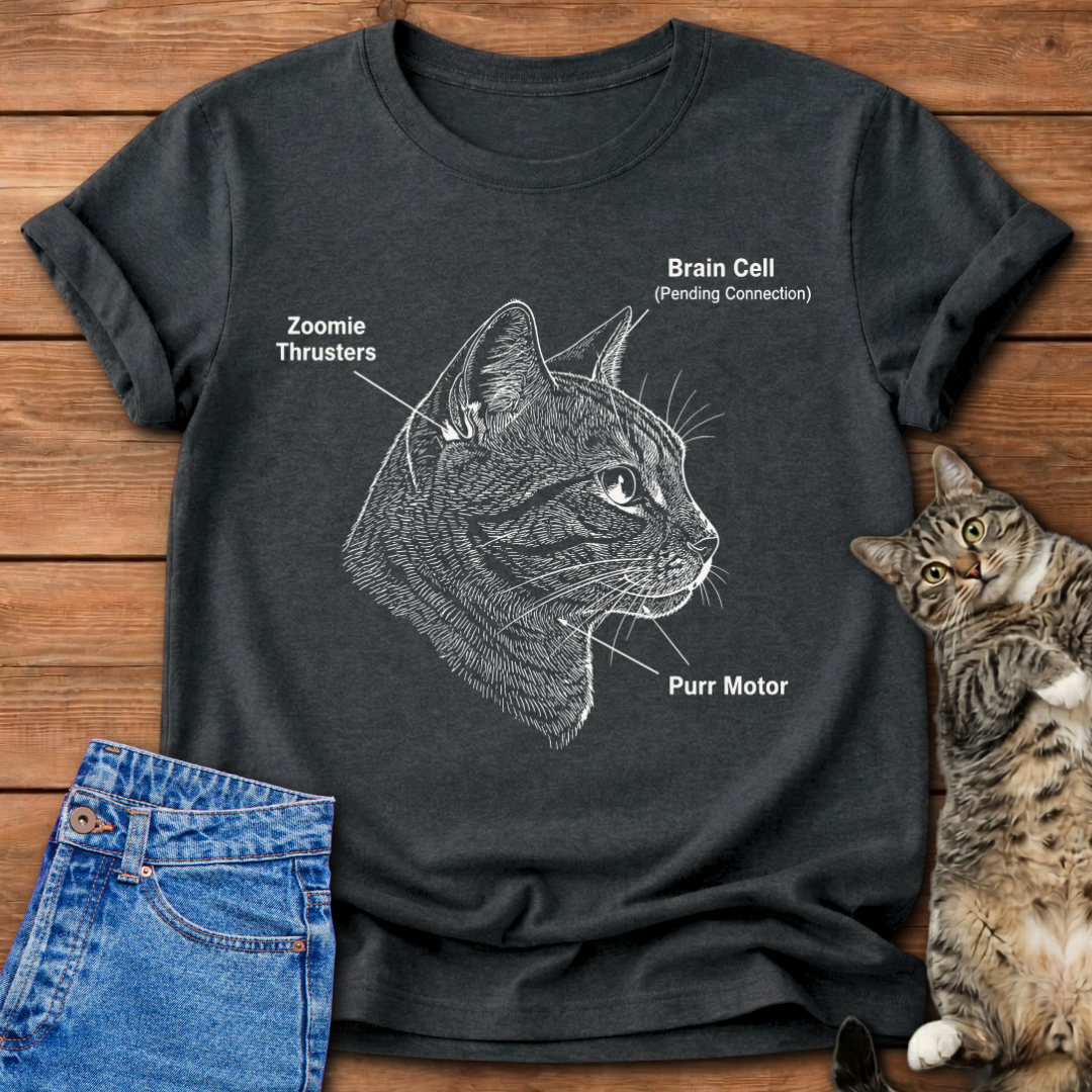 Cat Blueprint T-Shirt
