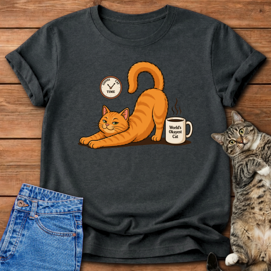 Coffee-Cat Time T-Shirt