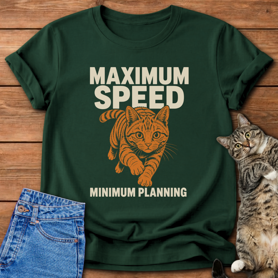Maximum Speed Cat T-Shirt