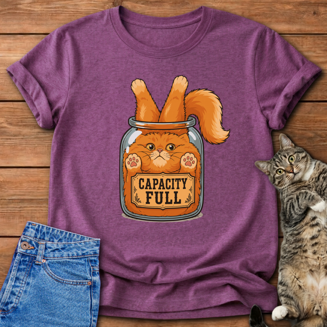 Capacity Full Cat T-Shirt