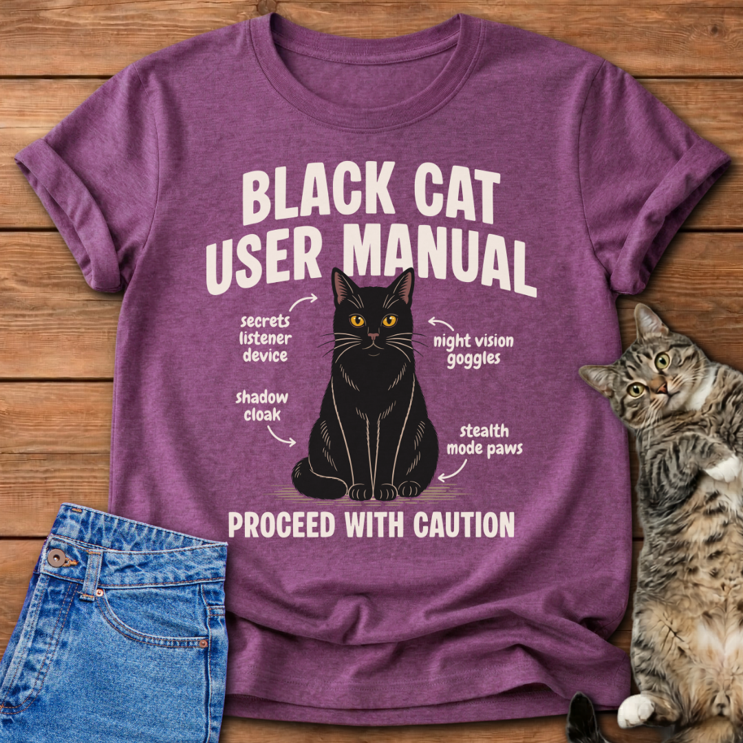 Black Cat Manual T-Shirt