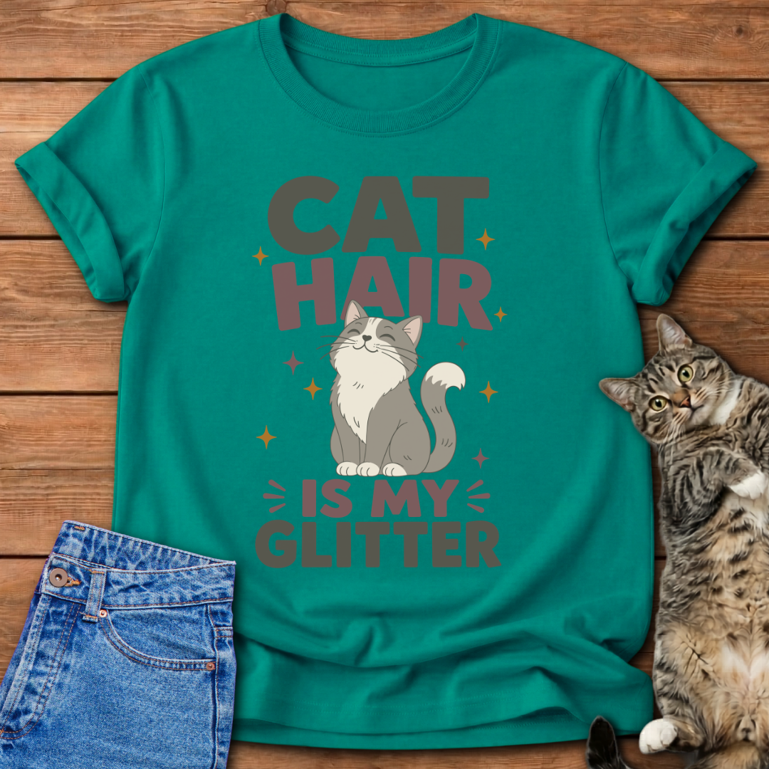 Cat Hair Is My Glitter T-Shirt