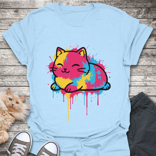 Color Splash Cat T-Shirt