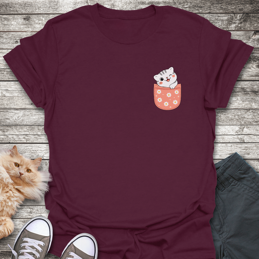 Pocket Munchkin Cat T-Shirt