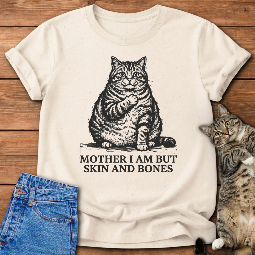 Skin And Bones Cat T-Shirt