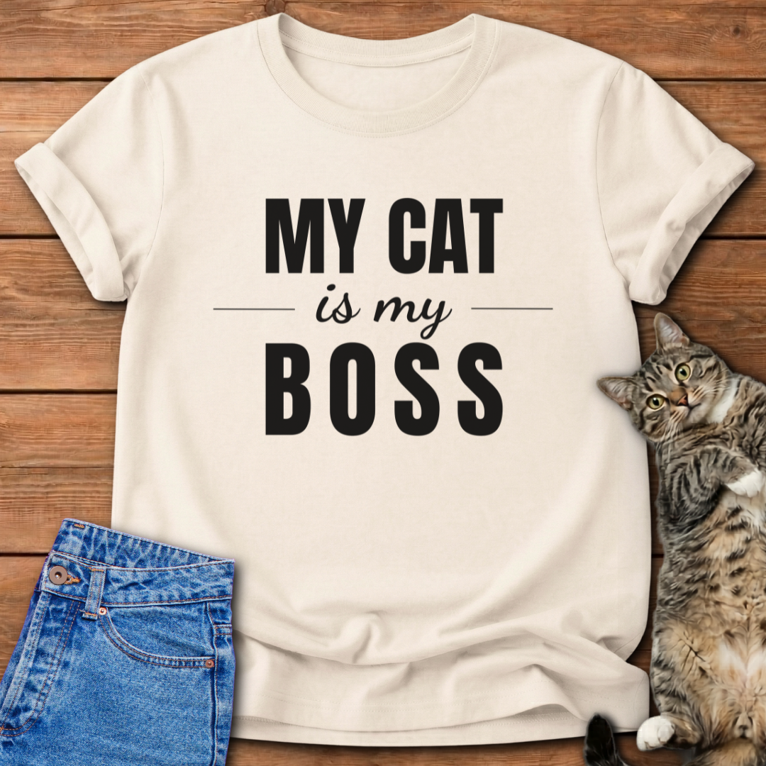 My Cat Is My Boss T-Shirt