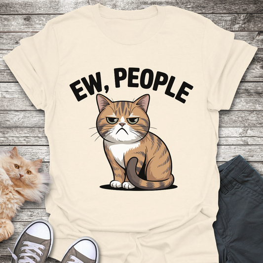 Ew, People — Antisocial Cat T-Shirt