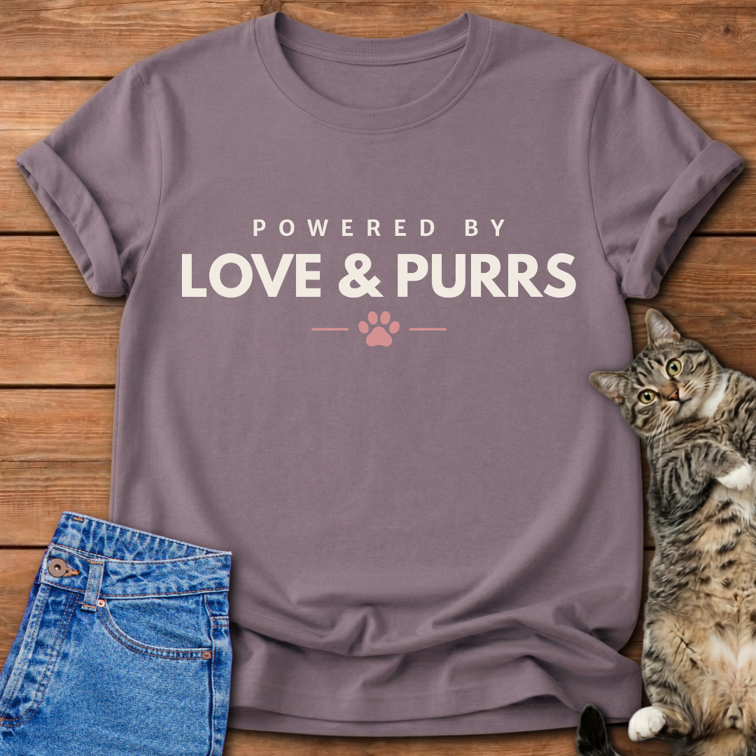 Powered by Purrs T-Shirt