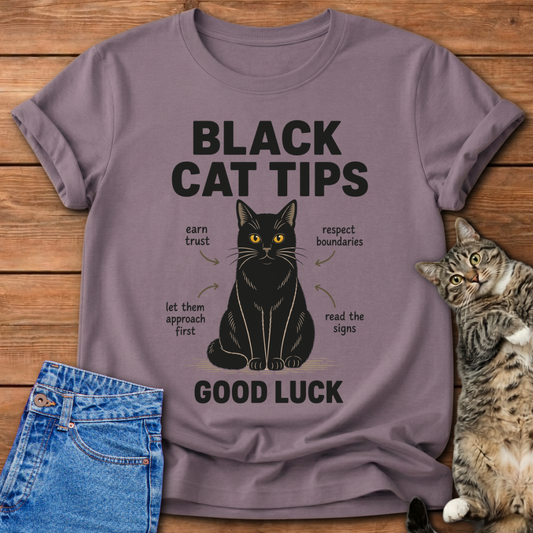 Black Cat Tips T-Shirt