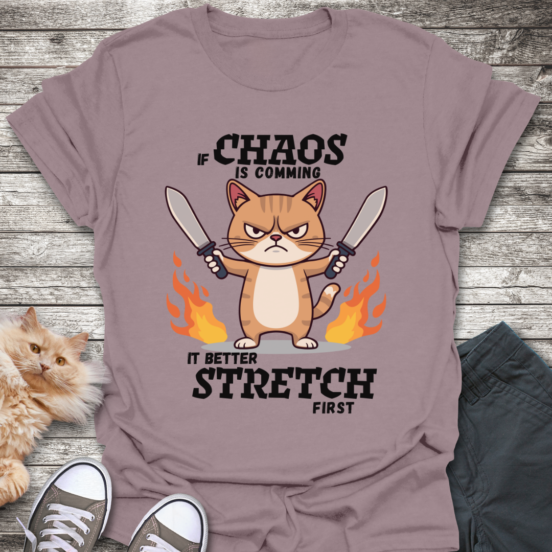 Cat Dealing with Chaos T-Shirt