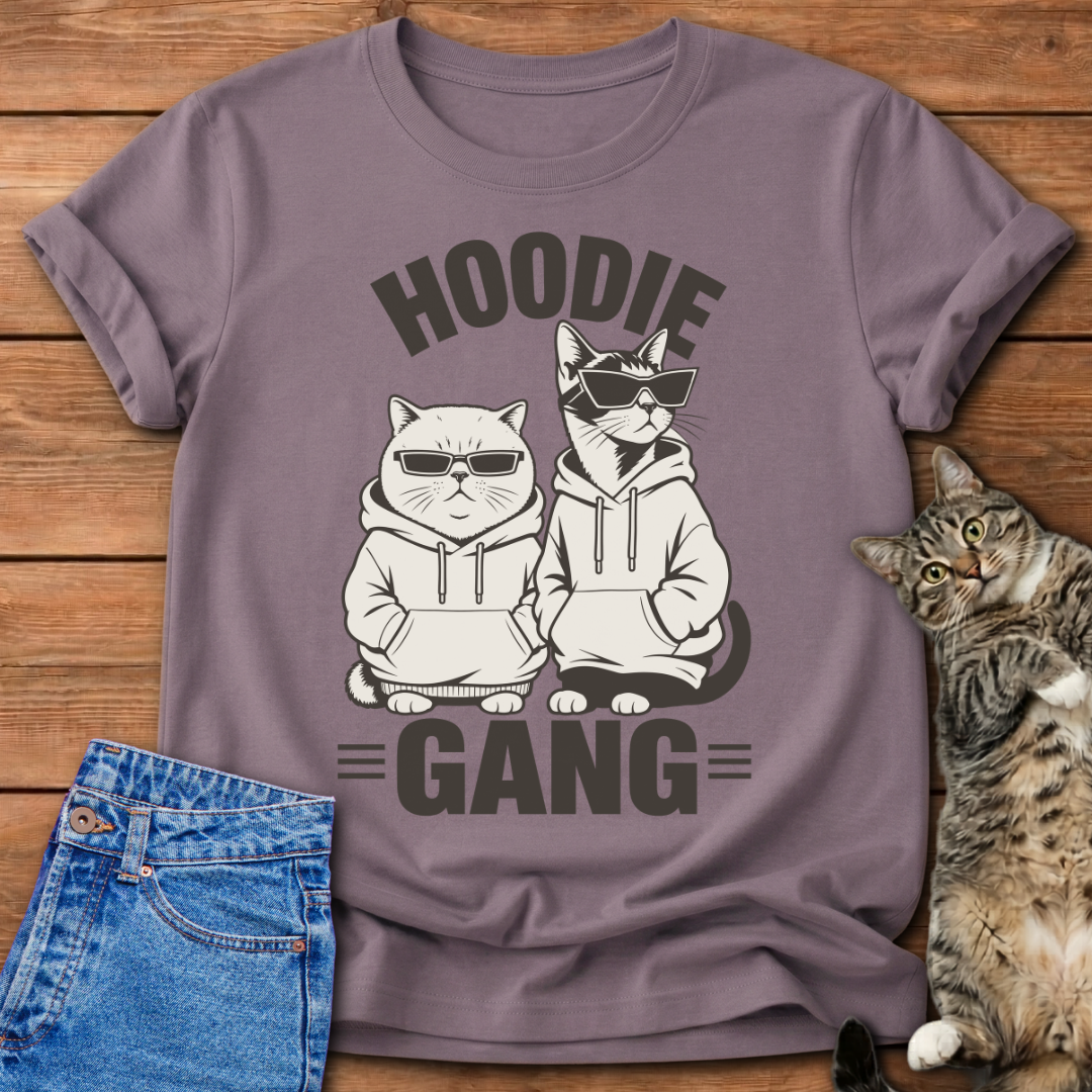 Hoodie Gang Cat T-Shirt