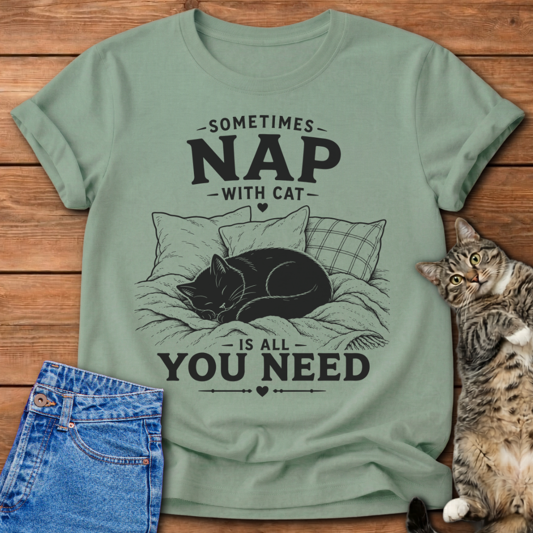 Nap With Cat T-Shirt