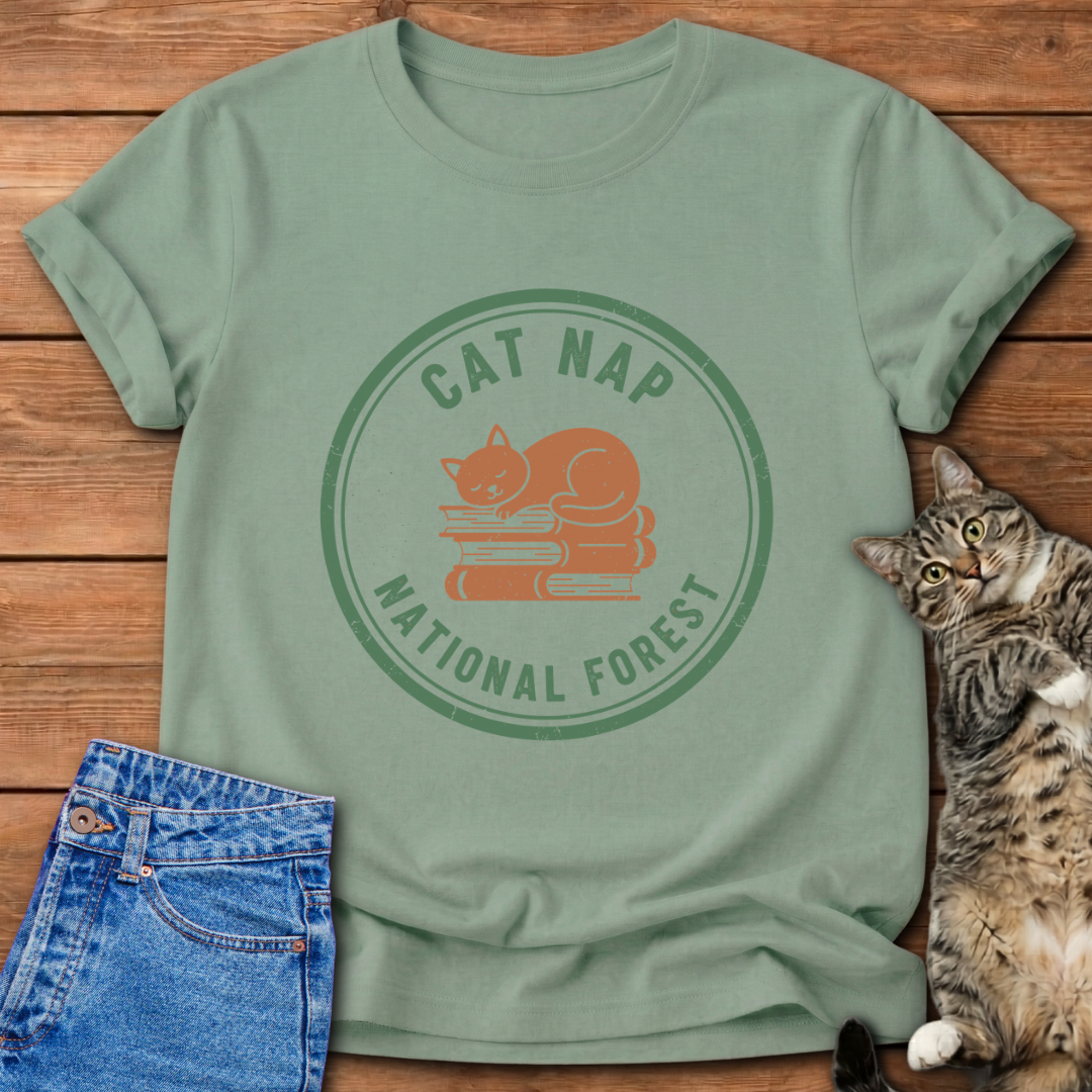 Cat Nap Forest T-Shirt