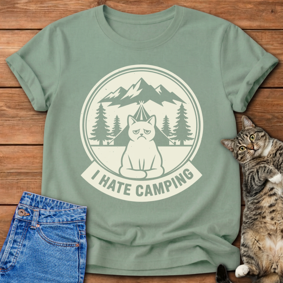 I Hate Camping T-Shirt