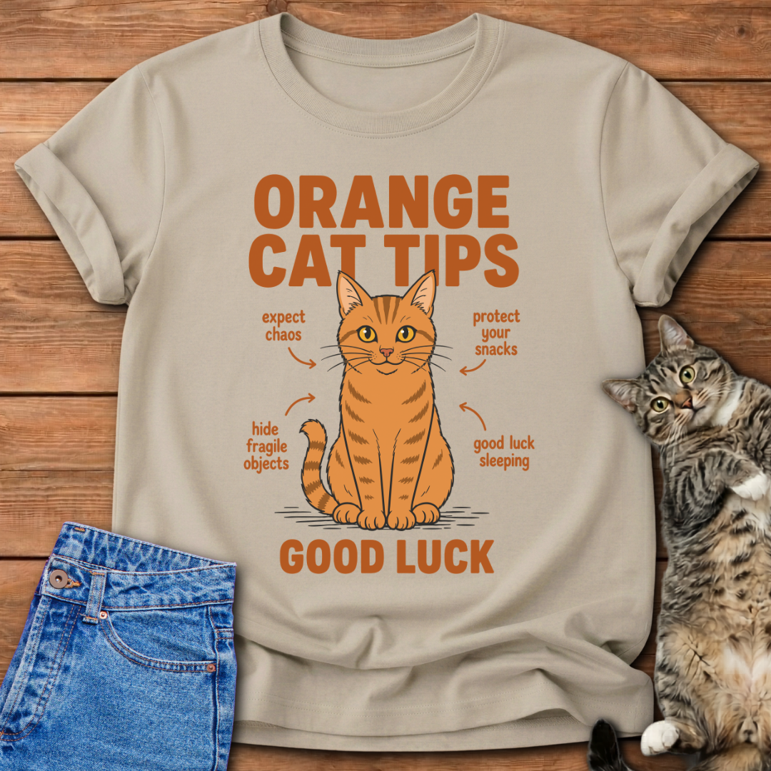 Orange Cat Tips T-Shirt