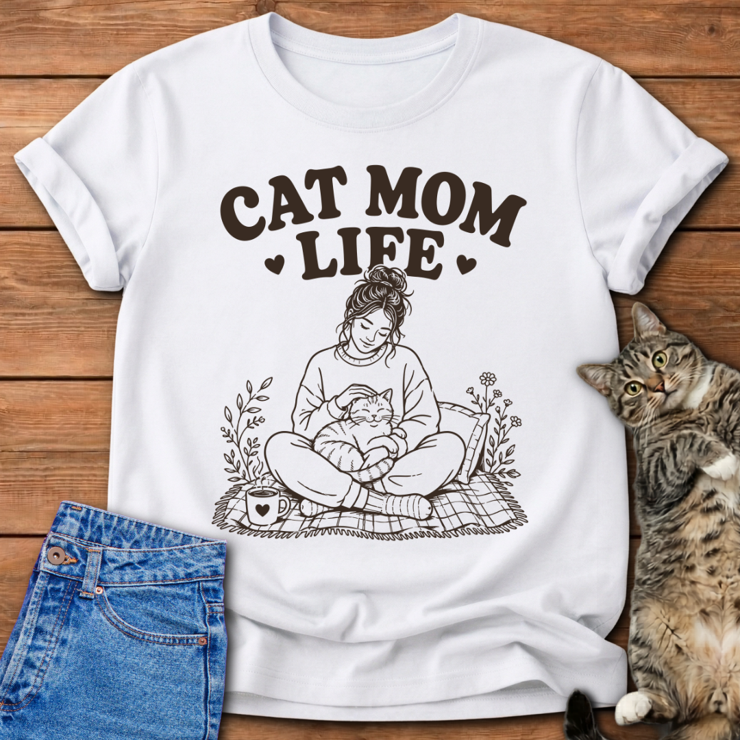 Cat Mom Life T-Shirt