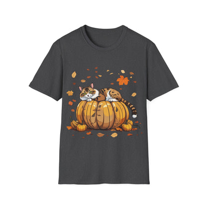 Cat on the pumpkin. T-Shirt