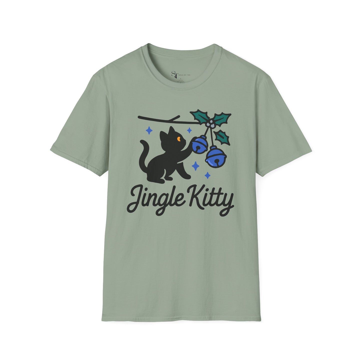 Jingle Kitty T-Shirt - Minimal Design Tee