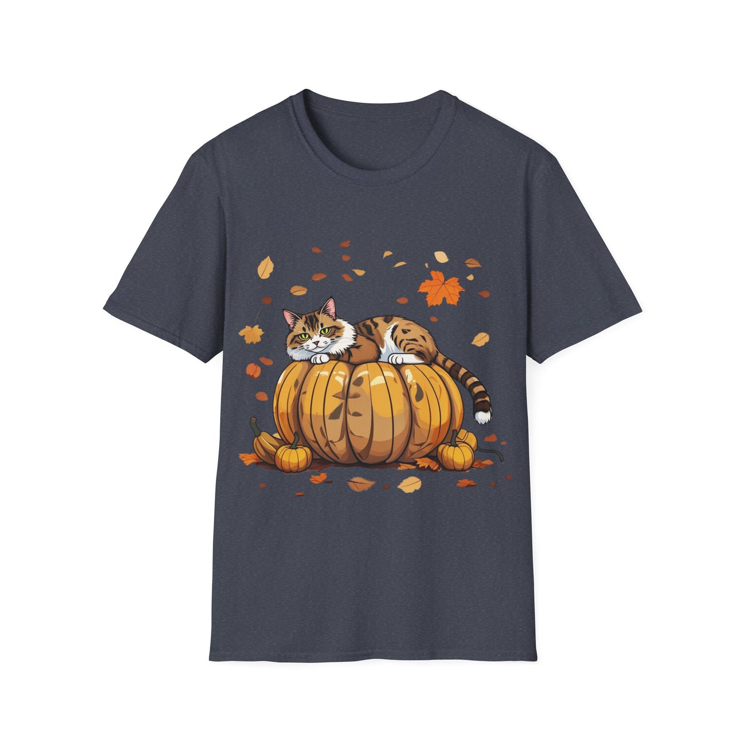Cat on the pumpkin. T-Shirt