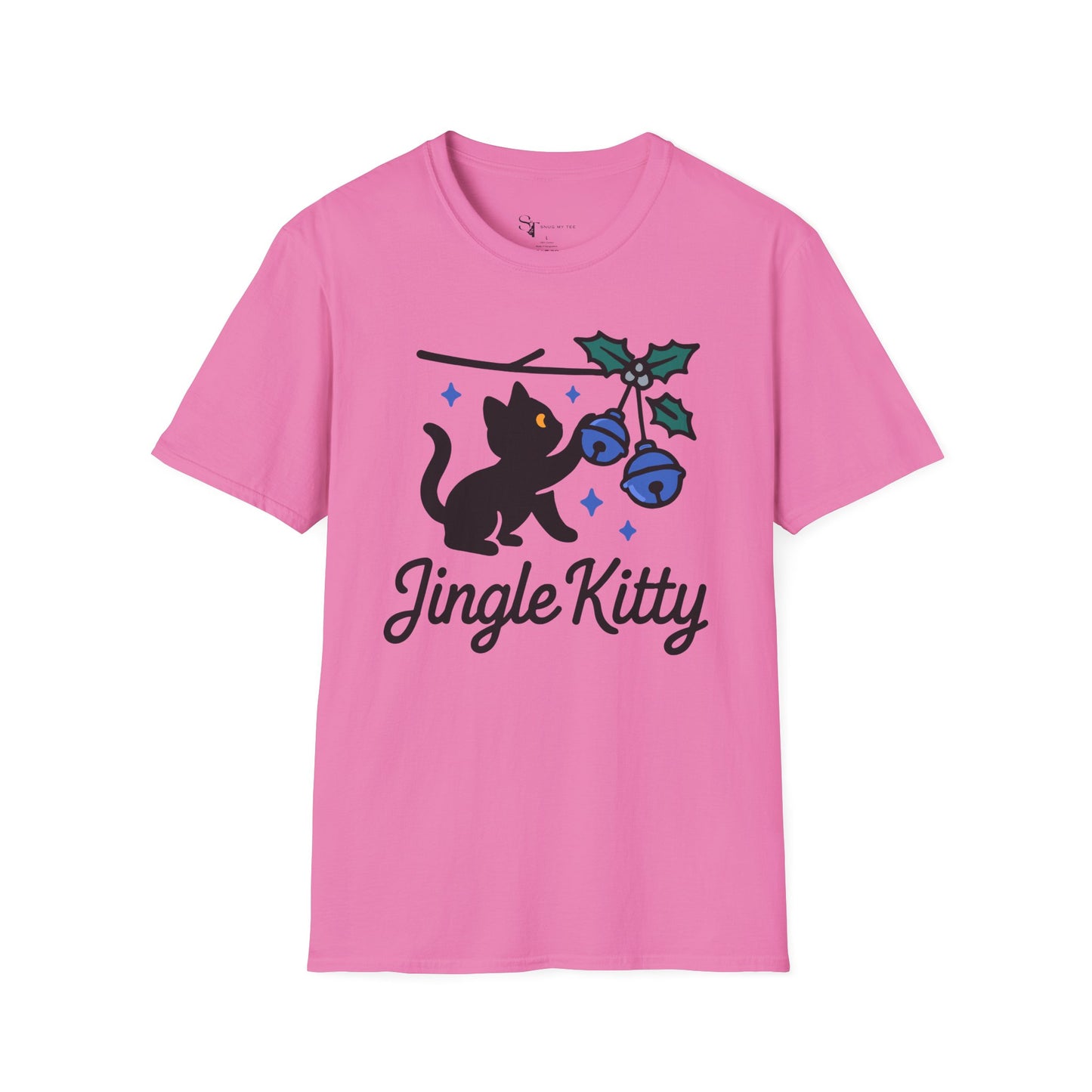 Jingle Kitty T-Shirt - Minimal Design Tee