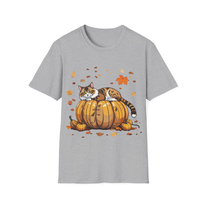 Cat on the pumpkin. T-Shirt