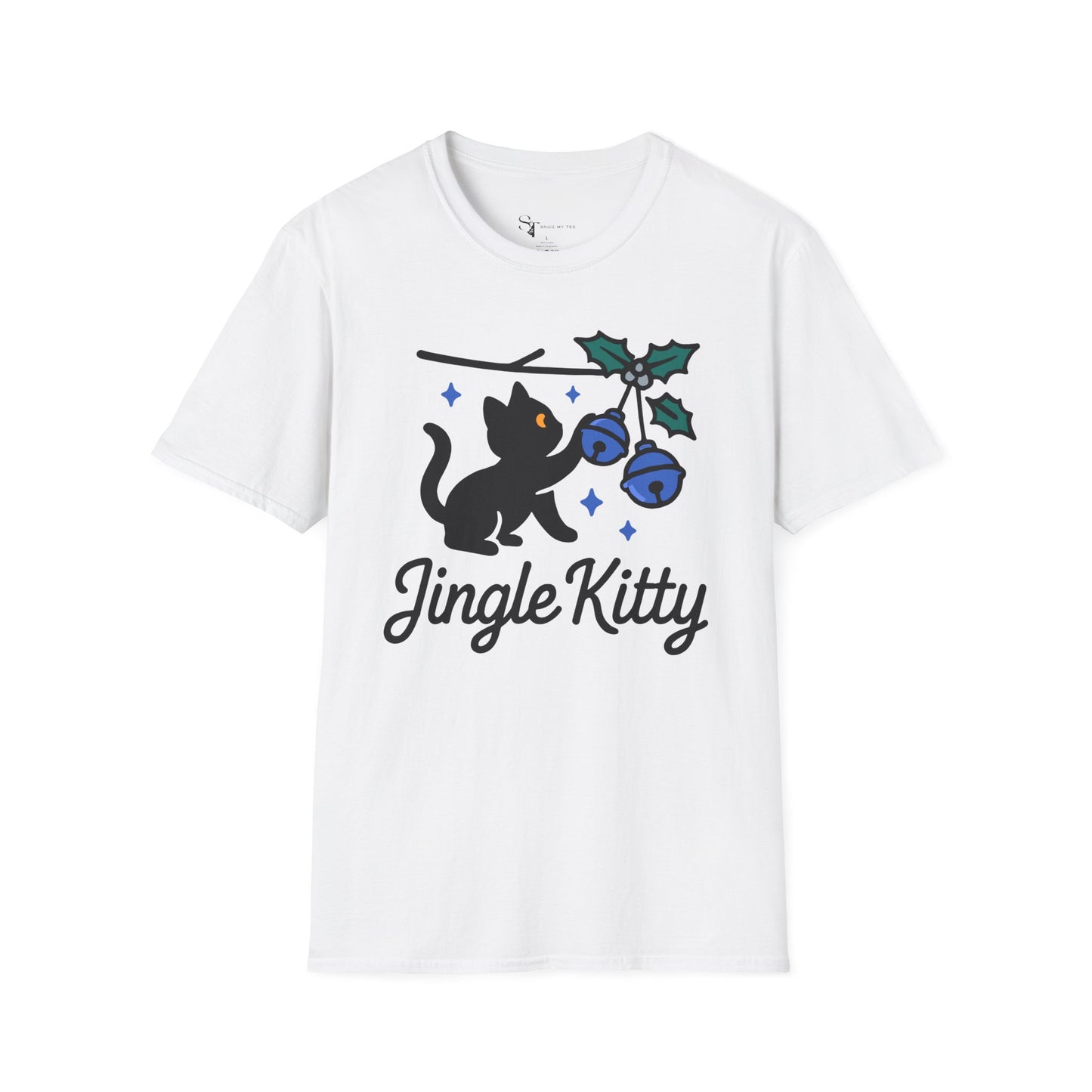 Jingle Kitty T-Shirt - Minimal Design Tee