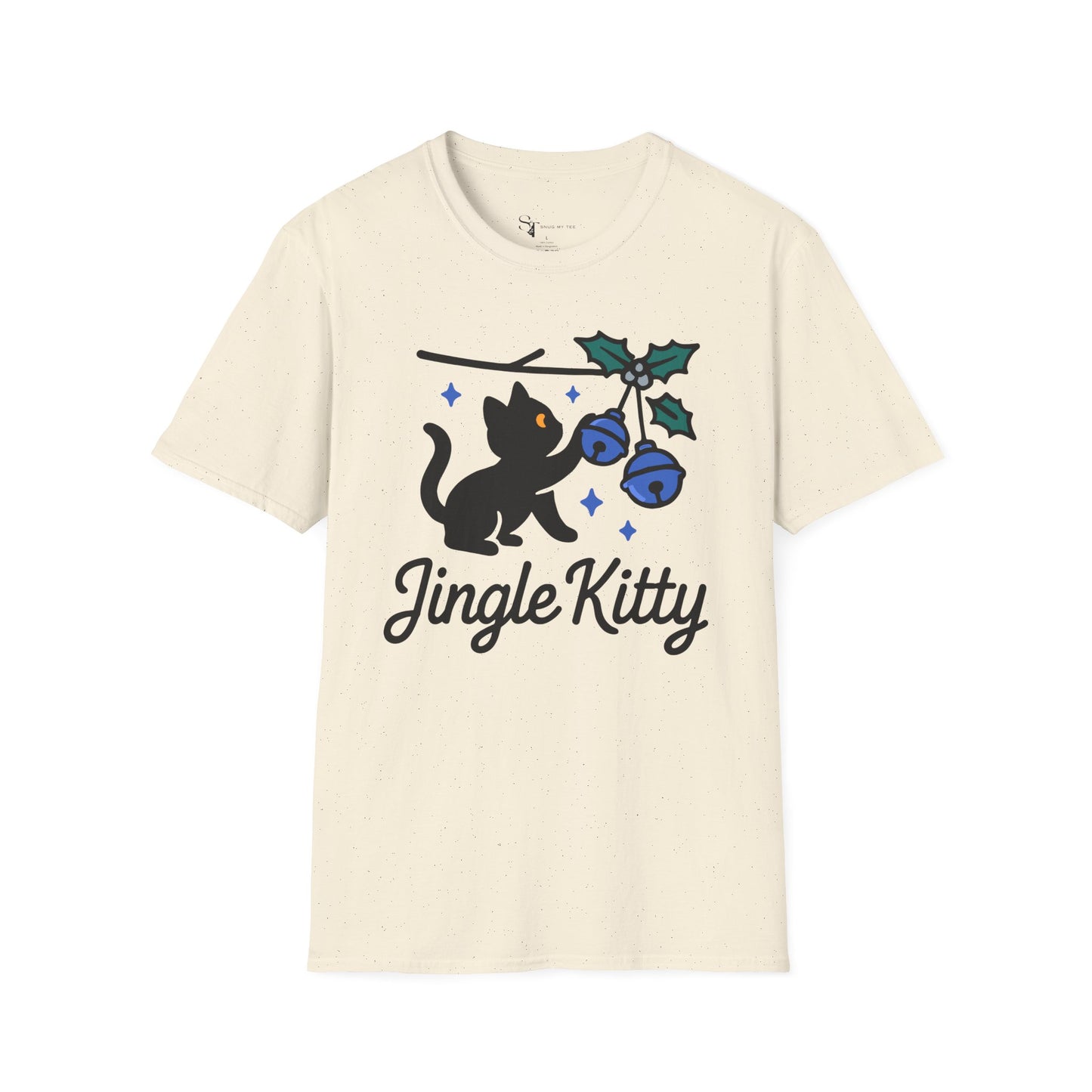 Jingle Kitty T-Shirt - Minimal Design Tee