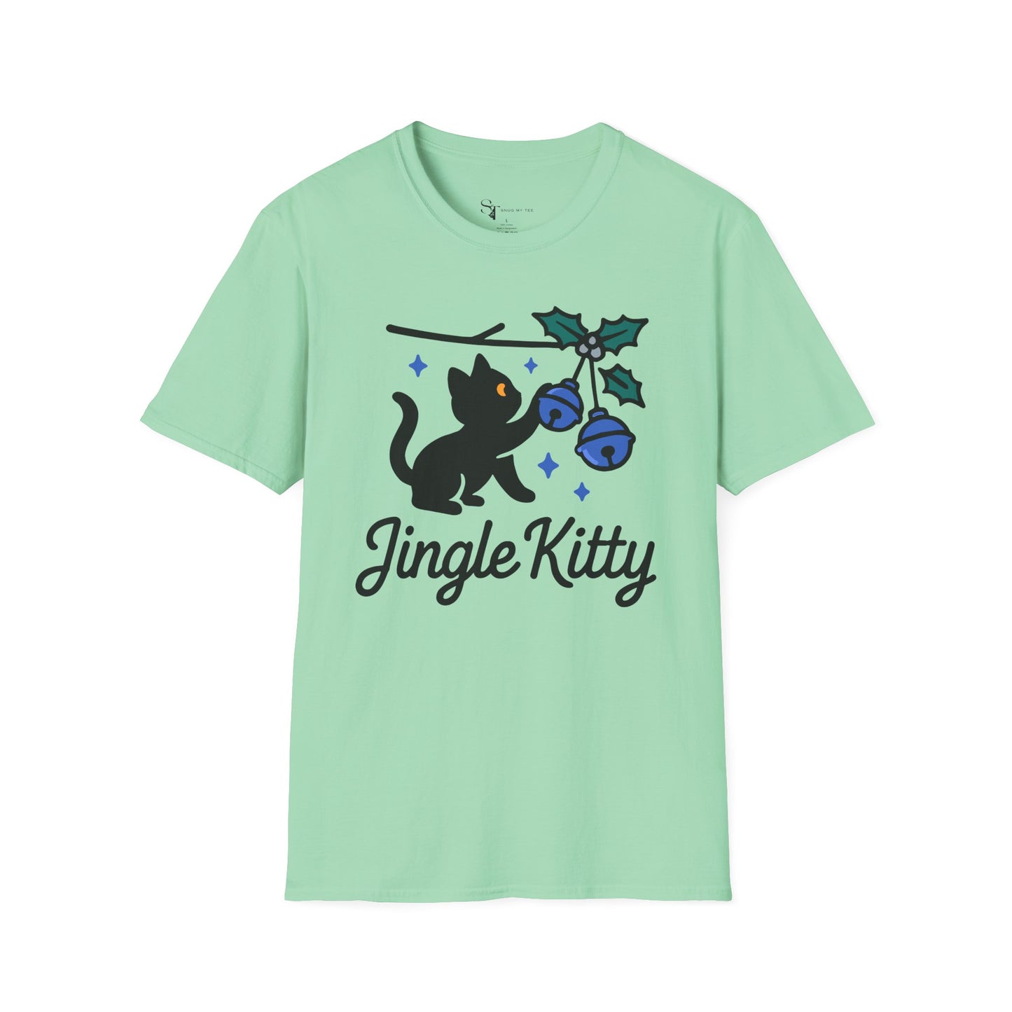 Jingle Kitty T-Shirt - Minimal Design Tee