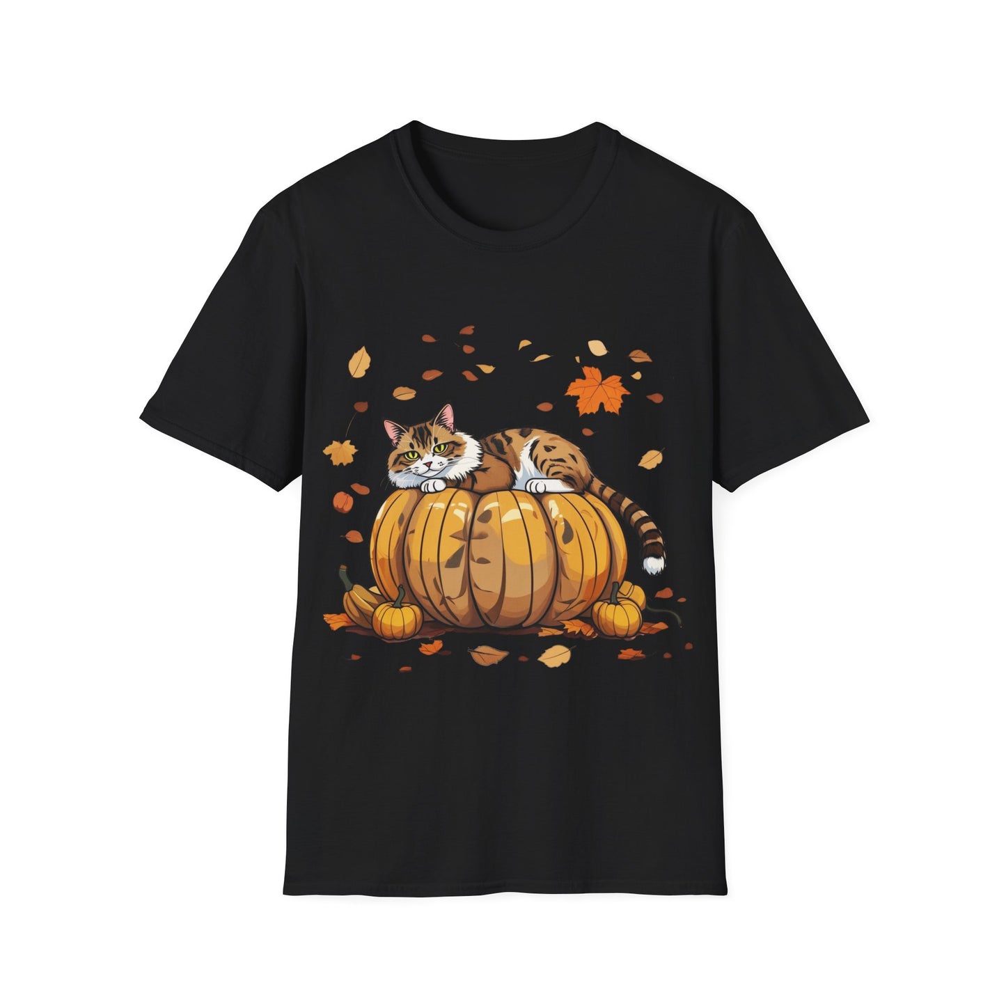 Cat on the pumpkin. T-Shirt