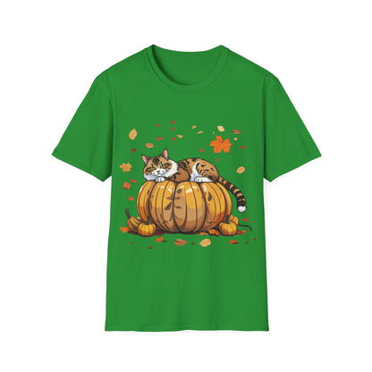 Cat on the pumpkin. T-Shirt