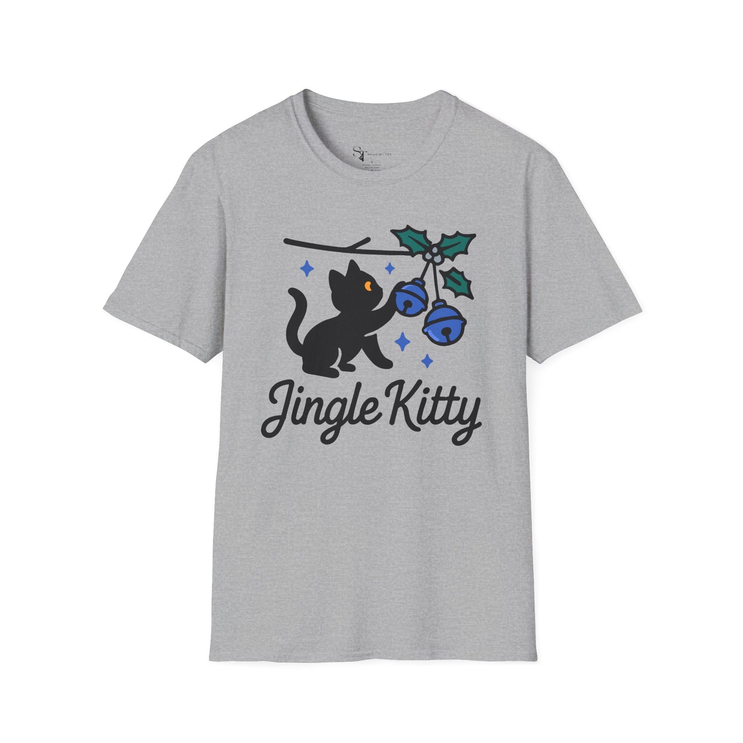 Jingle Kitty T-Shirt - Minimal Design Tee