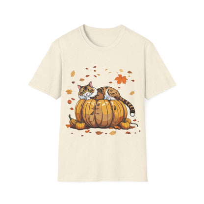 Cat on the pumpkin. T-Shirt