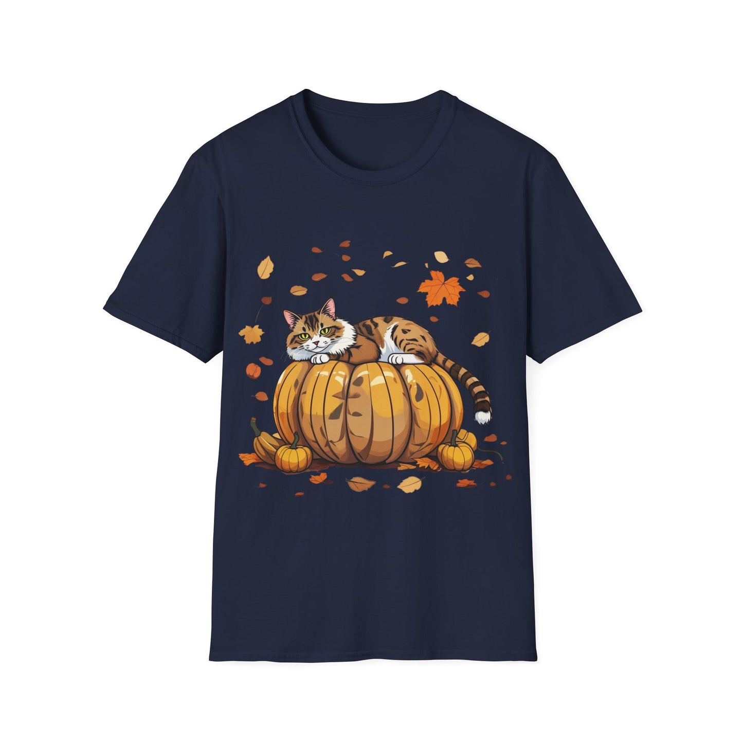 Cat on the pumpkin. T-Shirt