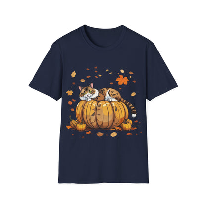 Cat on the pumpkin. T-Shirt