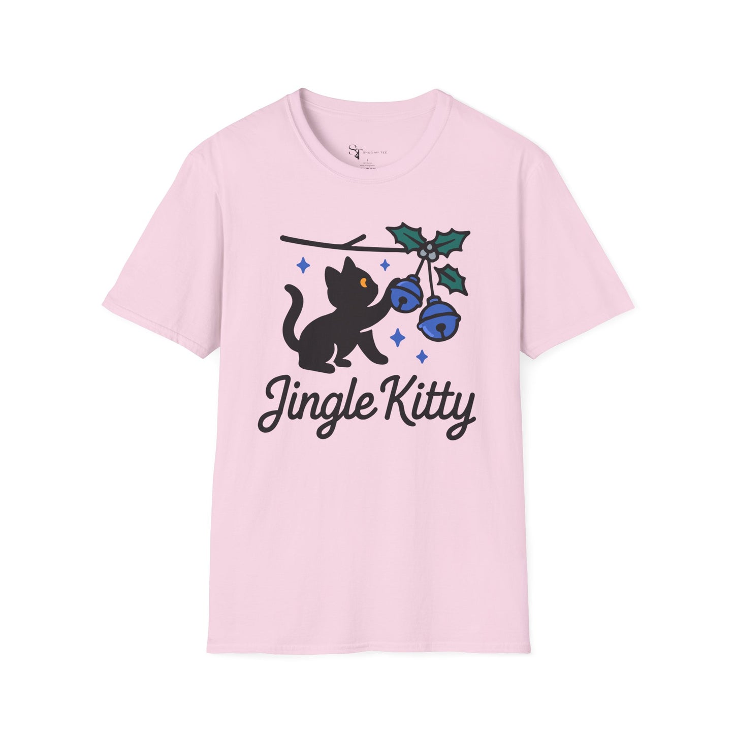 Jingle Kitty T-Shirt - Minimal Design Tee
