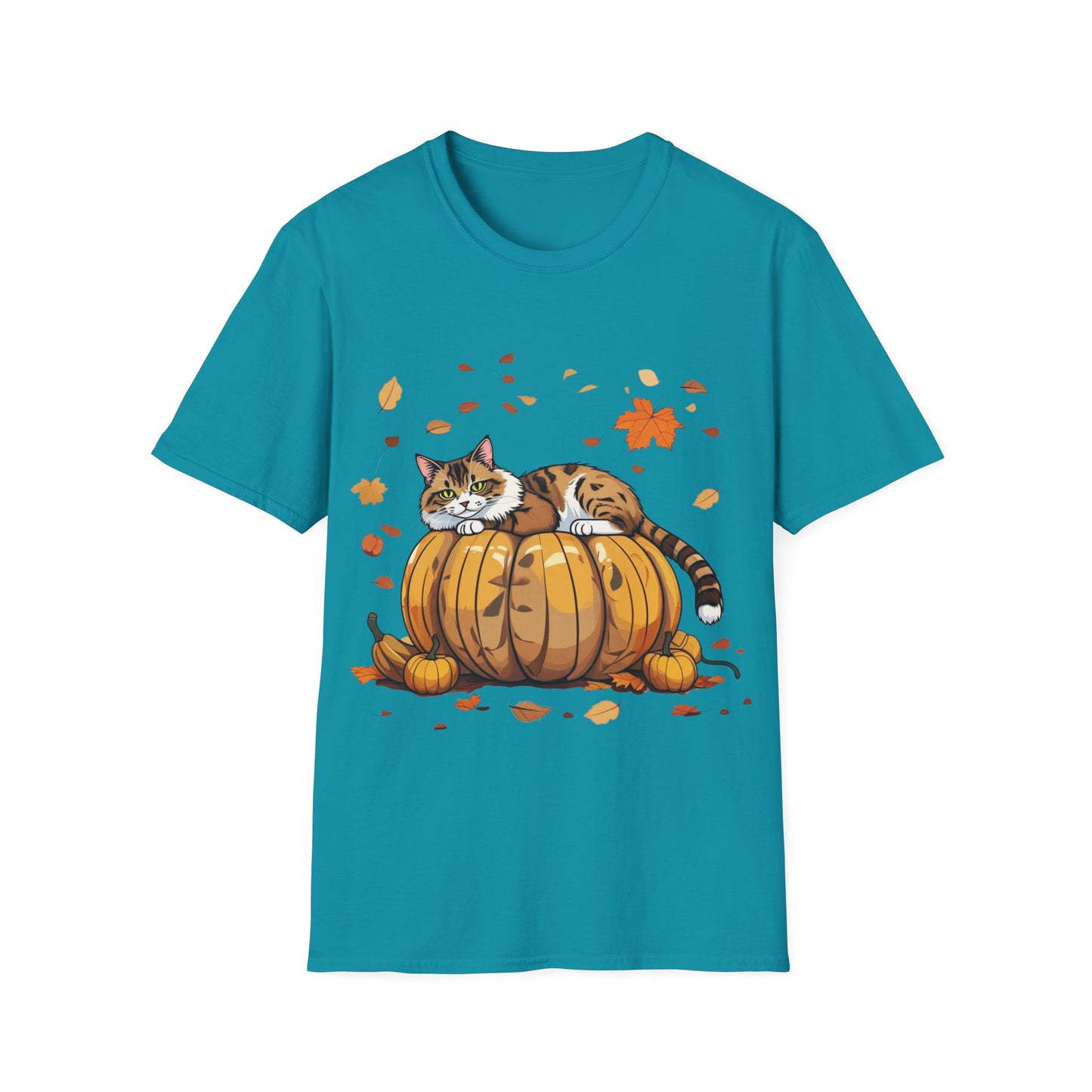 Cat on the pumpkin. T-Shirt