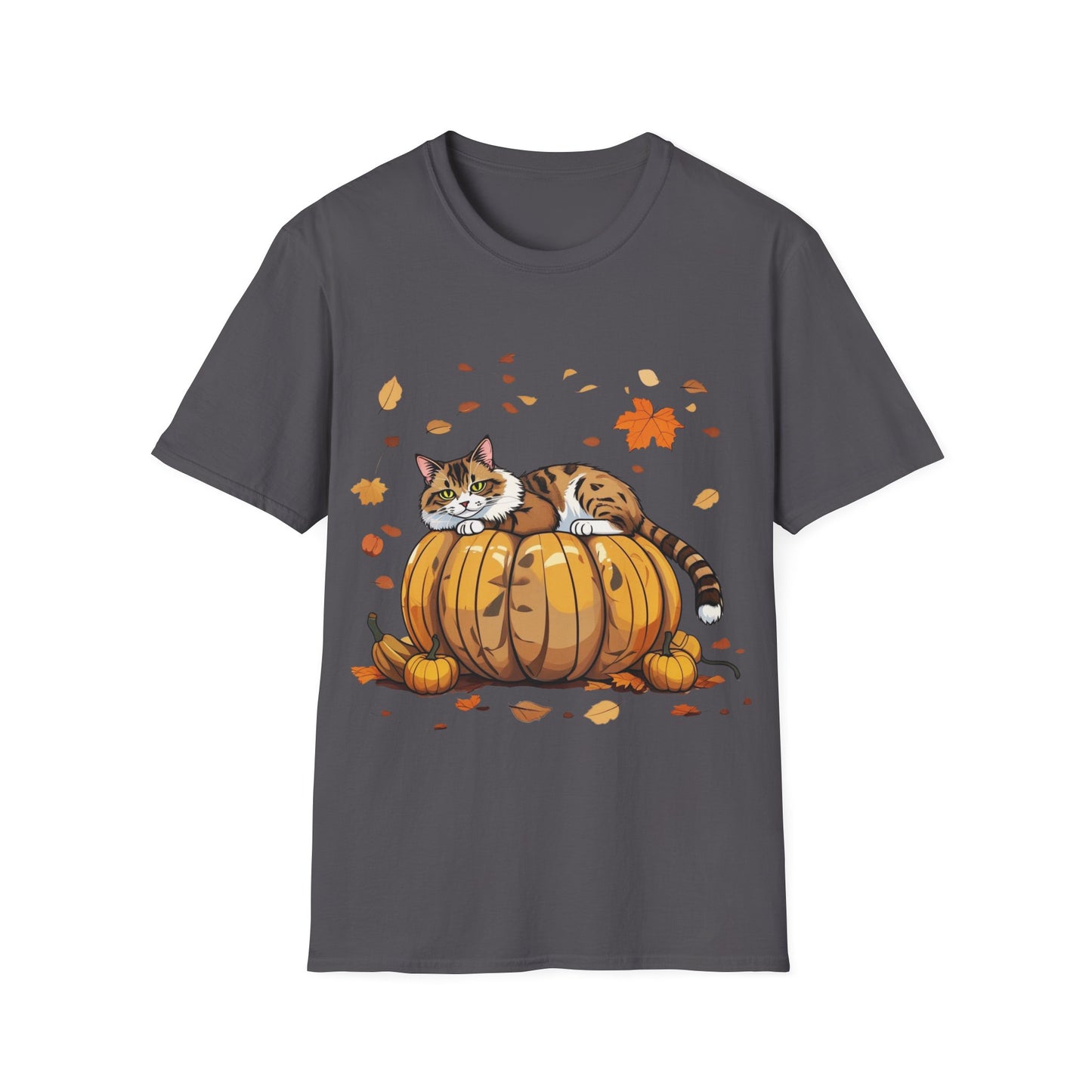 Cat on the pumpkin. T-Shirt