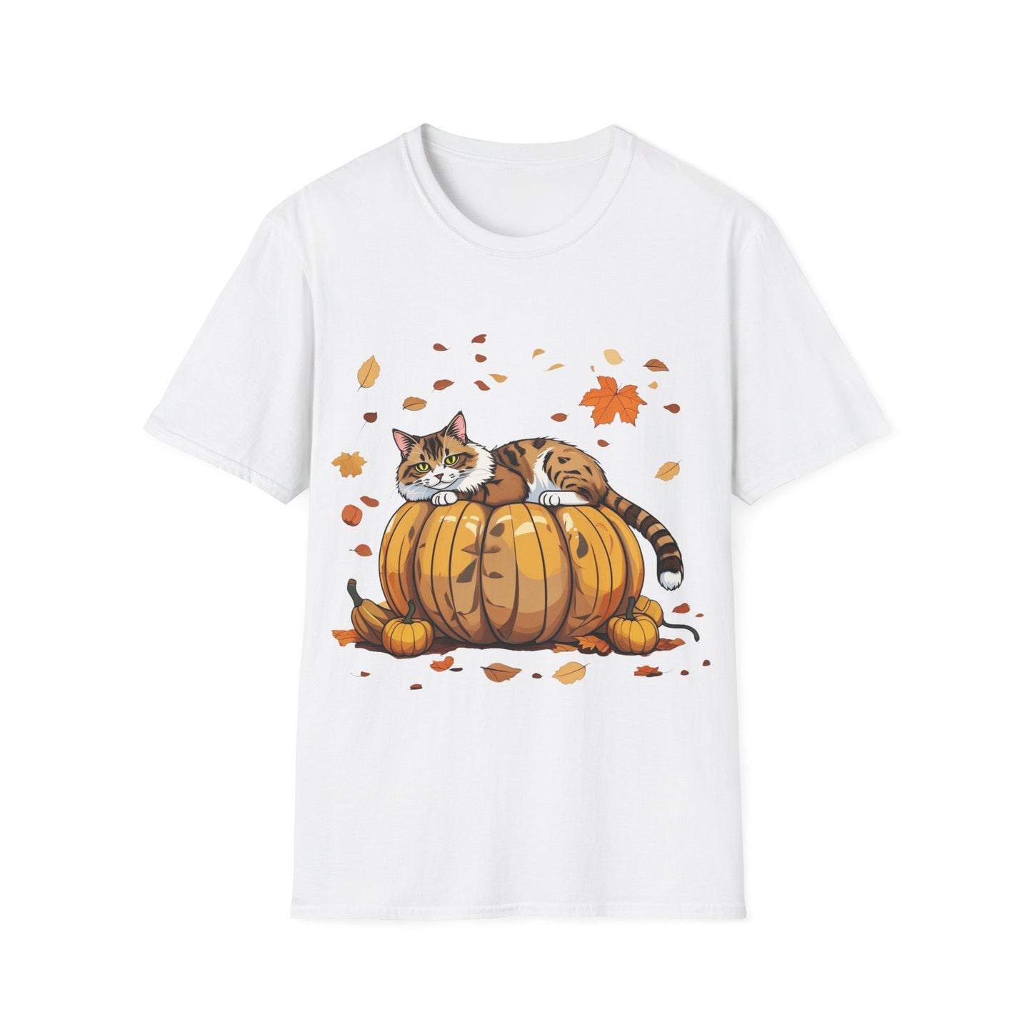 Cat on the pumpkin. T-Shirt