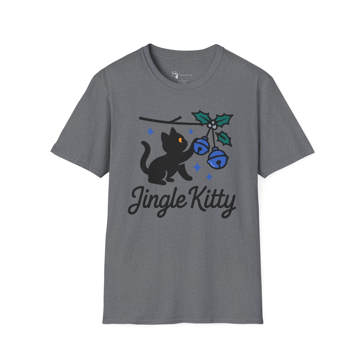 Jingle Kitty T-Shirt - Minimal Design Tee