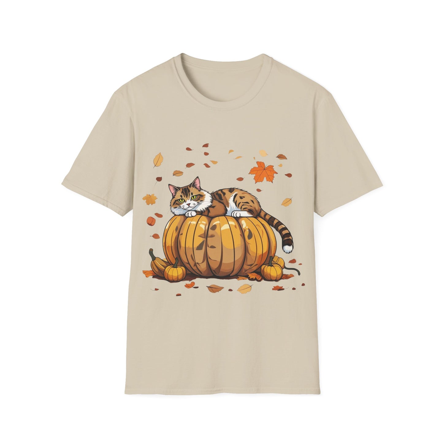 Cat on the pumpkin. T-Shirt