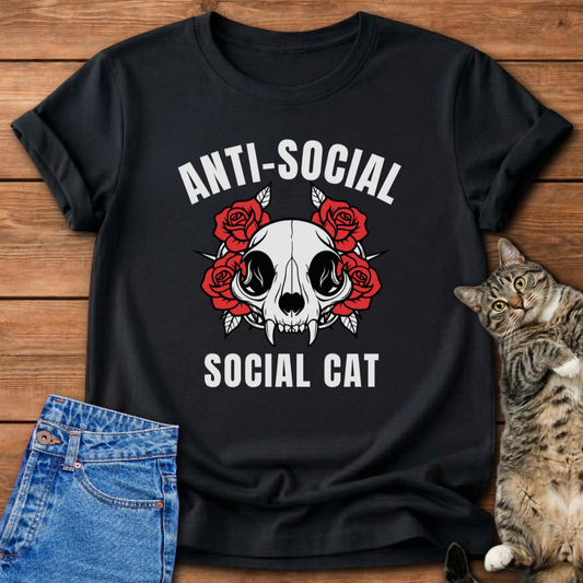 Anti-Social Cat T-Shirt