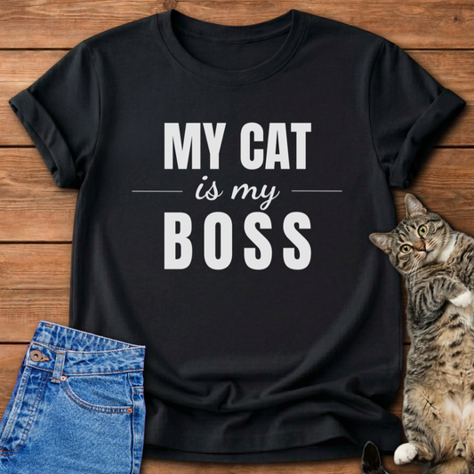 My Cat Is My Boss T-Shirt