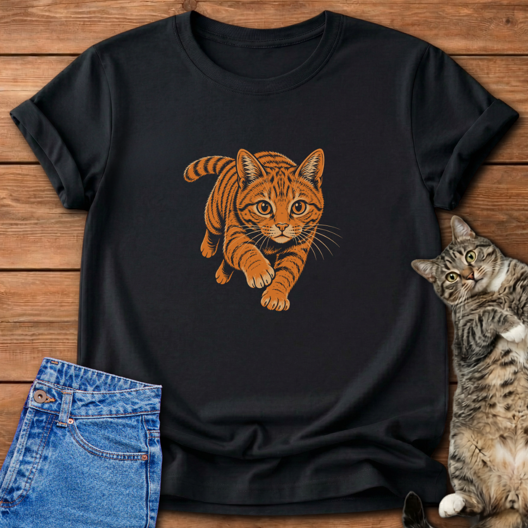 Orange Cat Charge T-Shirt