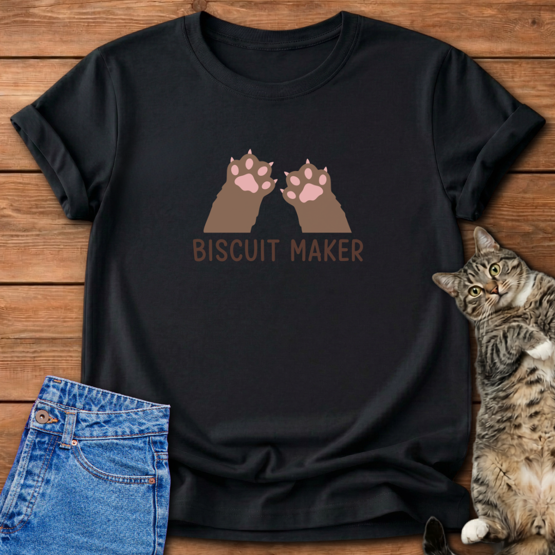 Making Biscuits Funny Cat T-Shirt