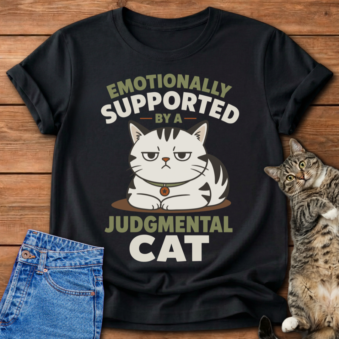 Supported By A Cat T-Shirt